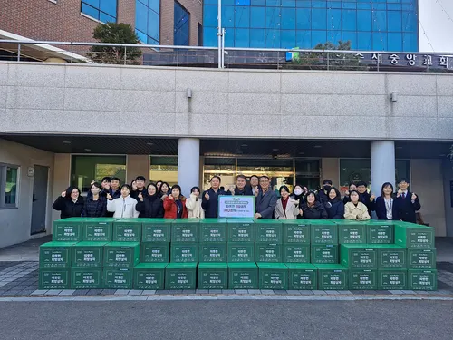 여수새중앙교회, 한파 속 이웃 위해 1천만 원 ‘희망상자’ 기부